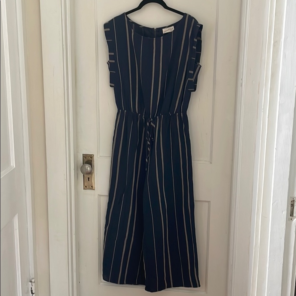 Navy/beige jumpsuit